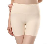 Short de sécurité d'été pour femme en soie glacée sans couture taille haute anti-vide pour un usage quotidien (peau M)