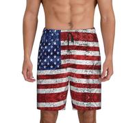 Short de sommeil doux pour homme, motif drapeau américain, indépendance du 4 juillet, confortable et respirant, vêtements de nuit d'été