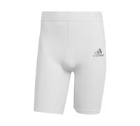Short de sport Adidas Techfit Blanc - Homme/Adulte - Coupe ajustée - Polyester recyclé S