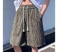 Short de sport ample imprimé pour homme avec taille élastique et cordon de serrage pour gym, été, plage, pantalon de cinq minutes, respirant, jambe droite, athlétique, course à pied (4XL, vert)
