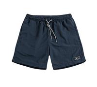 Short de sport court pour homme - Short d'été pour les loisirs - Léger - Séchage rapide - Respirant - Short de sport ample - Short d'été uni, bleu foncé, XXL
