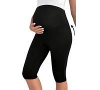 Short de Sport de maternité - Short Cycliste de Yoga Couvrant Le Ventre, vêtement d'entraînement pour la Grossesse