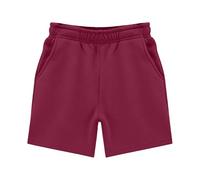 Short de Sport décontracté pour Filles Coupe Ample et Respirante avec Ceinture élastique idéal pour Les activités physiques et Les Loisirs en extérieur (Brick Red, 4-5 Years)
