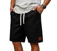 Short de Sport Homme Confortable été gaufré Shorts avec Poches Taille Elastique Running Short D'extérieur Randonnée Shorts Grande Taille Décontractés Plage Pantacourt Vacances Loisirs Quotidien