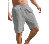Short de Sport Homme Été Baggy Décontractés Training Shorts avec Poches Taille Elastique Ample Plage Pantacourt Légère Et Respirant Vintage Pantalon Confortable Jogging Shorts