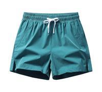 Short De Sport Homme Side Slit Short Jogging Homme Ample avec Poches Shorts Hommes pour Running Gym Fitness Pantalon Court Taille Elastique Respirant Shorts Décontracté Léger