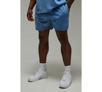 Short de sport large délavé à slogan - MAN Active homme - cobalt - M, cobalt