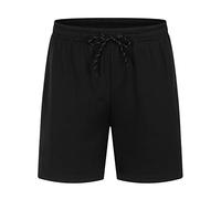 Short de sport léger pour homme - Couleur unie - Doublure en maille - Taille élastique - Cordon de serrage - Coupe ample - Séchage rapide - Demi-pantalon pour l'entraînement en plein air - Taille S à