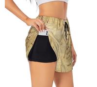 Short de sport pour femme Partition de musique pour l'été Loisirs quotidiens Jogging cyclisme exercice en plein air, Noir , S Grande longueur