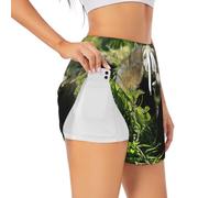 Short de sport pour femme - Pour l'été - Loisirs quotidiens - Jogging - Cyclisme - Exercices en, blanc, M Grande longueur