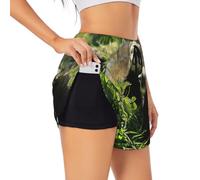 Short de sport pour femme - Pour l'été - Loisirs quotidiens - Jogging - Cyclisme - Exercices en, Noir , XL Grande longueur