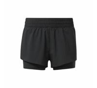Short de Sport pour Femme Reebok Wor Run 2 In 1 Short Noir