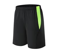 Short de sport pour homme en maille à séchage rapide, léger, respirant, taille élastique, short d'entraînement avec poches, pantalon de course à pied, coupe ample, couleur unie, demi-pantalon pour