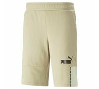 Short de Sport Puma Essentials Block Tape Gris Blanc