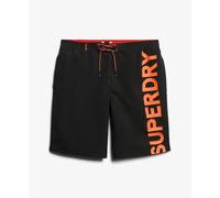 Superdry Short de bain classique homme 48 cm avec logo Noir M