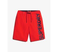 Superdry Classic 19´´ Logo Swimming Shorts Rouge L Homme