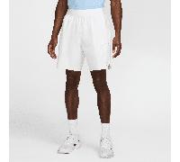 Short de tennis Dri-FIT NikeCourt Advantage 20 cm pour homme Blanc/Noir XL