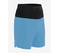 Short de trail Compressport Trail Racing 2 en 1 bleu - L