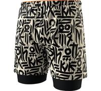 Dynafit - Short trail léger et respirant - Trail 2In1 Shorts M Overcast pour Homme - Taille XL - Beige Beige XL
