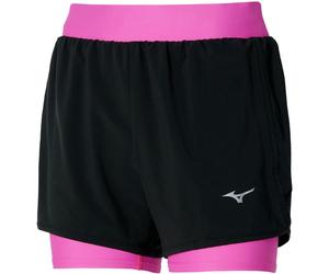 Short de trail running MIZUNO ER 4.5 2in1 (Black/pink) femme M