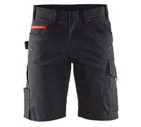 Short de travail Blaklader Ripstop - Noir / Rouge 48