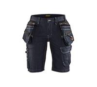 Short de travail femme Blaklader STRETCH 2D X1900 ARTISAN DENIM - Marine / Noir 50