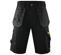 Short de travail gris multi-poches pour homme avec poches holster, pantalon de travail idéal pour chantier, constructeurs, électriciens, jardinage, demi-pantalon pour homme, tour de taille 30 à 42,