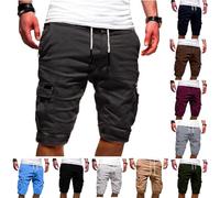 Short de travail Homme Slim Stretch avec Poches Genouillères Shorts Cargo pour Homme avec Multi Poches Chantier - Carreleur - Menuisier - Electricien - Plombier - Peintre Grande Taille Haute qualité