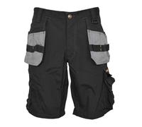 Short de travail multi-poches noir avec les poches grises - 46 - Noir et Gris 46