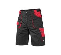 Short de Travail pour Homme Professional - Shorts Très Durables - CXS - noir et rouge 46