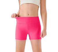 Short de Yoga Fille, Taille Haute, Confortable, Extensible, pour Danse et Sport, Capri, de 4 à 12 Ans#M
