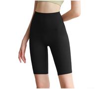 Short de yoga taille haute à séchage rapide pour femme avec contrôle du ventre, construction sans couture et tissu respirant pour des entraînements intenses (S noir)