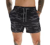 Short décontracté à séchage Rapide pour Homme pour Course à Pied, Musculation, haltérophilie, Boxe