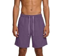 Short décontracté à taille élastique avec cordon de serrage pour homme, tissu durable, idéal pour les fêtes à la piscine, les journées à la plage, les sports nautiques et les escapades d'été avec un