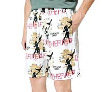 Short Décontracté Homme Imprimé Coupe Loose Cinq Cinquièmes Pantalon De Plage Droit Nouvelle Collection 2026 pour L’Été Homme Mode Estivale(White, XXXL)