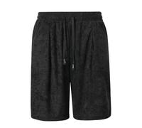 Short décontracté imprimé for Hommes, Cordon de Serrage élastique à la Taille, évacuant Transpiration, Bas d'extérieur Ample, Camouflage Solide, Pantalon Marche Quotidien d'été