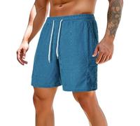 Short décontracté pour homme avec cordon de serrage et poche - Short décontracté gay - En coton - Pour homme - Pantalon cargo - Pantalon de sport - Pantalon chino pour homme - Coupe droite - Pantalon