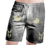 Short décontracté pour Homme pour l'été, Parfait pour Les Sorties Quotidiennes et décontractées, avec Un Design imprimé de Lettres, Une Coupe Confortable pour Les Festivals de bière et Les Tenues