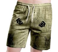 Short décontracté pour Homme pour l'été, Parfait pour Les Sorties Quotidiennes et décontractées, avec Un Design imprimé de Lettres, Une Coupe Confortable pour Les Festivals de bière et Les Tenues
