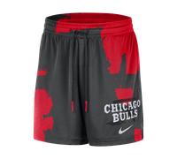 Short d'entraînement en mesh Jordan Dri-FIT NBA Chicago Bulls Courtside pour homme Noir/University Red XS