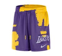 Short d'entraînement en mesh Jordan Dri-FIT NBA Los Angeles Lakers Courtside pour homme Field Purple/Amarillo 3XL