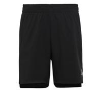 adidas Garçon AEROREADY 3-Stripes Woven Shorts, Black/Reflective Silver, 9-10 Years