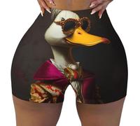 Short d'entraînement sans couture pour femme - Short en élasthanne style noble pour motard, gym, course à pied, yoga, noir, Taille M