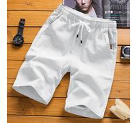 Short d'été décontracté pour hommes, grande taille, pantalon de plage, course à pied, Sport, pantalon court droit, survêtement fin, loisirs, ample Image Color