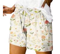 Short d'été pour femme, taille haute, élégant, léger, avec cordon de serrage, confortable, décontracté, grande taille, bermuda avec poches, pour randonnée, yoga, sport, Mr1, XL
