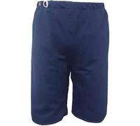 Short d'incontinence en tissu pour adultes et personnes âgées - Sous-vêtement lavable et étanche en coton pour soins alités, hommes et femmes (bleu, taille L) (bleu marine, L)