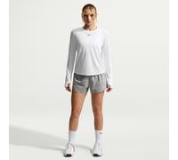 Short doublé à taille mi-basse 8 cm Dri-FIT Nike One pour femme Smoke Grey/Heather/Blanc XL (FR 50-52)