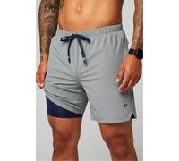 Fabletics Short doublé The One 7" Gris XS