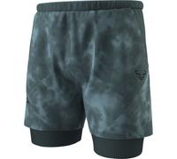 Dynafit - Short 2 en 1 de trail/running - Trail Reflective 2/1 Shorts M Cinder pour Homme - Taille L - Gris Gris L