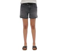 Superdry Short effiloché femme à taille mi-haute Noir Taille 26